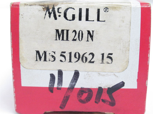 McGill MI20N; Inner Race; 1-1/4"ID x 1-1/2"OD x 1" Width