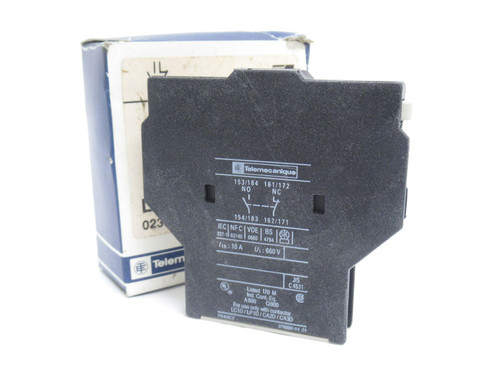 Square D LA8-DN11; Auxiliary Contact; 10A; 690VAC; 1P