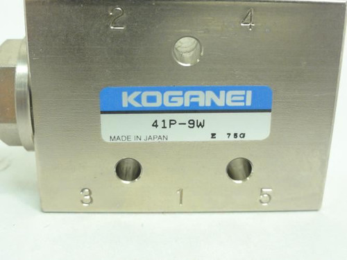 Koganei 41P-9W; Pneumatic Switch/Valve Body; SS; 1/8 NPT