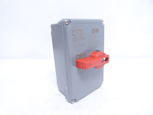 Hubbell HBLDS3AC; Disconnect Switch; 30A; 3-Pole; 600VAC