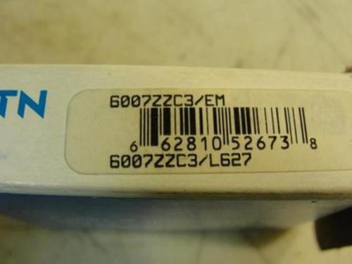 NTN 6007ZZC3/L627
 ; Bearing; 35mm ID; 62mm OD; 14mm Wide