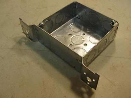 Raco 196; Square Box; 4" Long; 4" Wide; 1-1/2" Deep