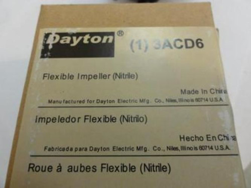 Dayton  3ACD6; Impeller; Neoprene; 3-13/16" L