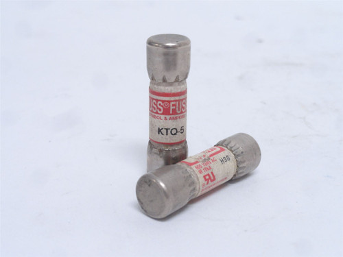 Bussmann KTQ-5; Lot-2; Fast Acting Fuses; 5A; 600VAC