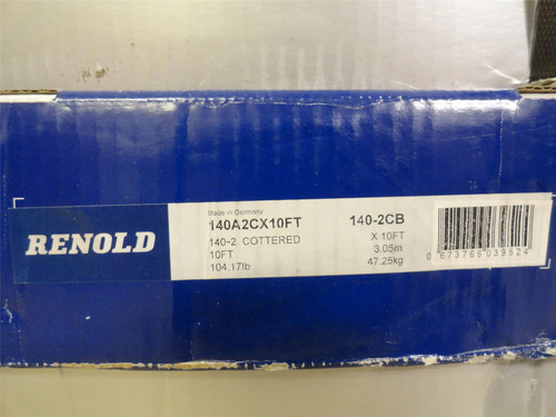 Renold 140A2CX10FT; Cottered Roller Chain #140-2; 10' Long