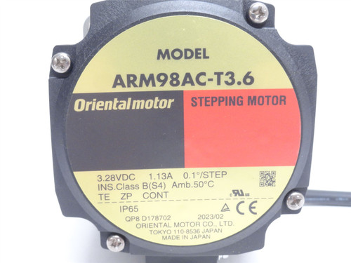 Oriental ARM98AC-T3.6; Stepping Motor W/Gearbox; 3.28VDC