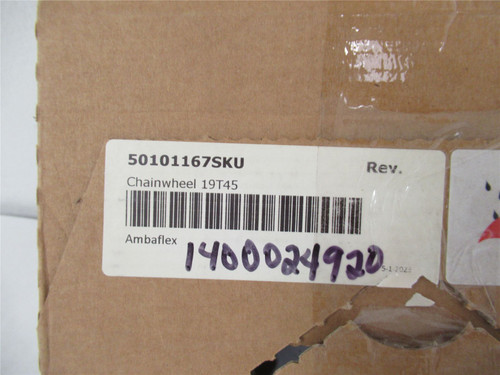 AmbaFlex 50101167SKU; Chainwheel 45mm ID 19 Teeth