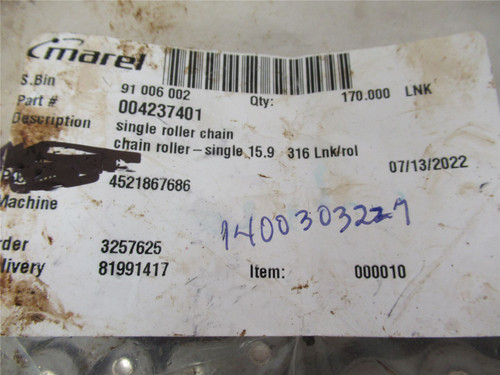 Marel 004237401_; Roller Chain 15.9 170 Links