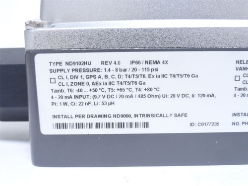 Valmet ND9102HU; Intelligent Valve Controller 1.4-8BAR; 28VDC