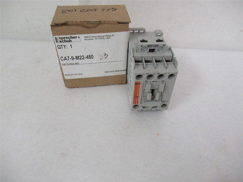 Sprecher and Schuh CA7-9-M22-480; Contactor 9A 480V coil 480V
