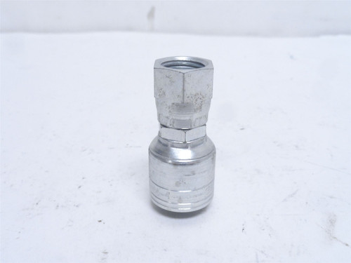 Eaton 1AA4PS4; Crimp Fitting; 1/4" Tube x 1/4NPT Swivel