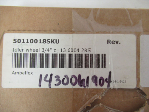 AmbaFlex 50110018SKU; Idler Wheel 3/4"ID 13T
