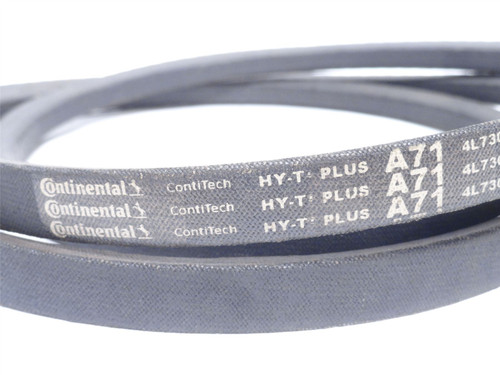 Continental A71; V-Belt; 73" Long x 1/2" Top Width