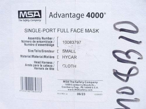 MSA 10083797; Single-Port Full-Facepiece; Size: Small