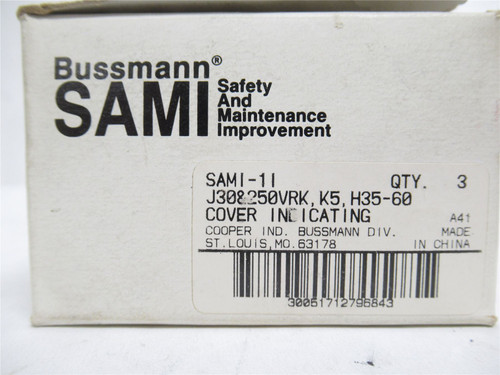Bussmann SAM1-1L; Box-3; Indicating Fuse Covers; 3-Pole