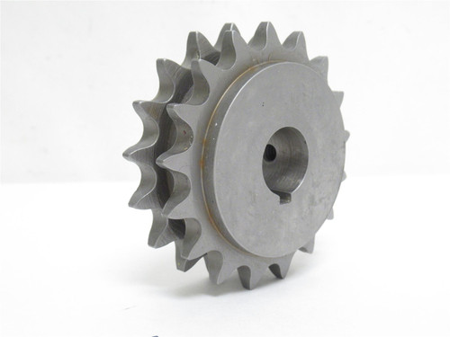 MFG- D40B17-3/4; Double Row Sprocket #40; 17 Teeth; 3/4"ID