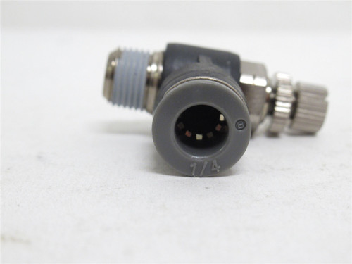 MFG- 7665 56 11; Flow Control Valve; 90Deg; 1/4" PTC x 1/8NPT