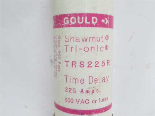 Gould TRS225R; Time Delay Fuse; 225A; 600VAC; Class: RK5