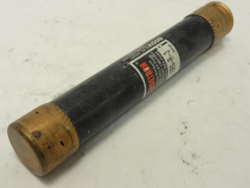 Fusetron FRS-R-3; Time Delay Fuse; 3A; 600VAC