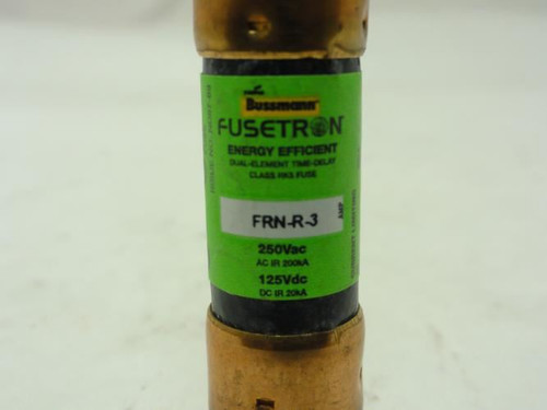 Bussmann FRN-R-3; Time Delay Fuse; 3A; 250VAC