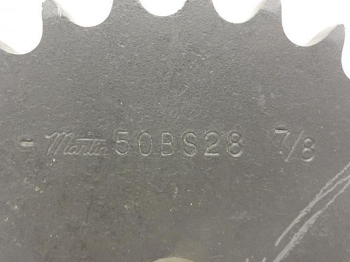 Martin 50BS28-7/8; Sprocket # 50; 28Teeth; 7/8"ID