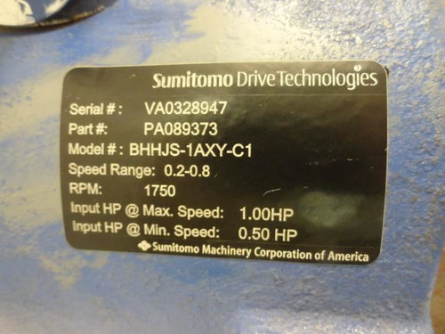 Sumitomo BHHJS-1AXY-C1; Gearbox PA089373