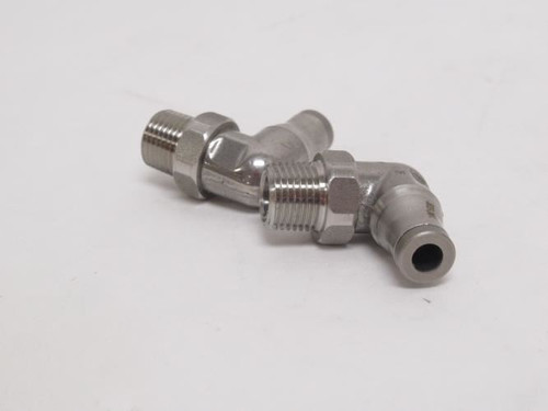Parker 3889-04-11_; Lot-2 Elbows; SS-316; 5/32"PTC x 18NPT