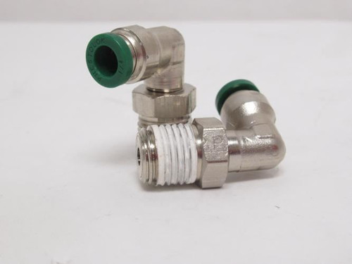 Parker W169PLP-4-4; Lot-2; Air Elbows; 90Deg; 1/4"PTC x 1/4NPT