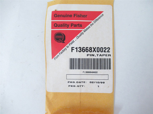 Fisher F13668X0022; Taper Pin