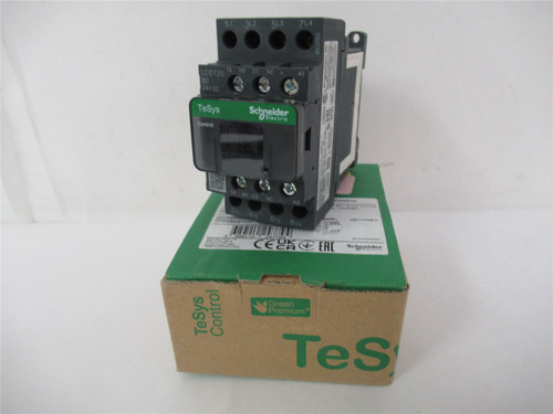 Square D LC1DT25BD; Contactor 25A  4-Pole 4-NO Coil:  24VDC