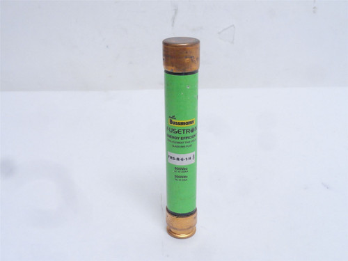 Bussmann FRS-R-6-1/4; Time Delay Fuse 6-1/4A; 600VAC/300VDC