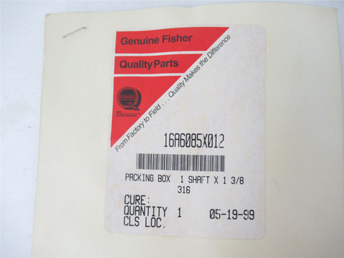 Fisher 16A6085X012; Packing Box 1 Shaft X 1 3/8"