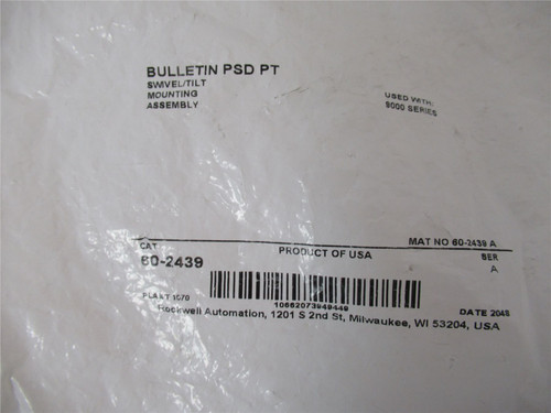 Allen-Bradley 60-2439; Sensor Mounting Bracket Swivel/Tilt