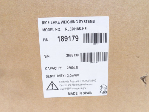Rice-Lake RL32018S-HE; Single Ended; SS; Load Beam; 2;500LBS