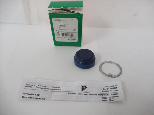 Schneider 9001KU3; Dust Boot for Pushbutton 30mm Blue