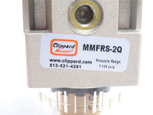 Clippard MMFRS-2Q; Stacking Filter-Regulator 1/4NPT; 7-125PSI