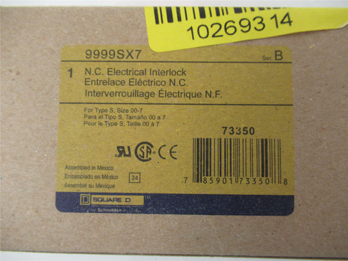 Square D 9999SX7; Aux Contact 1-NO 5A