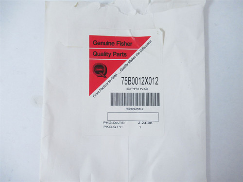 Fisher 75B0012X012; Seal Replacement Spring