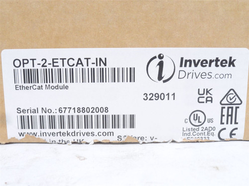 Invertek OPT-2-ETCAT-IN; EtherCAT Communication Module 3.3VDC