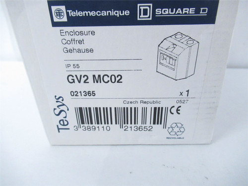 Telemecanique GV2MC02; Enclosure 5.12" x 3.66" x 3.31" IP55