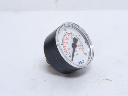 Wika 9690714; Dry Pressure Gauge; 0-200PSI; 2" Dial; 1/4NPT