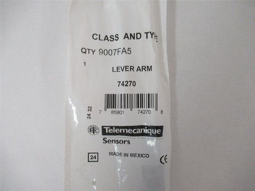Telemecanique 9007FA5; Switch Lever Arm 12" Arm on Spring
