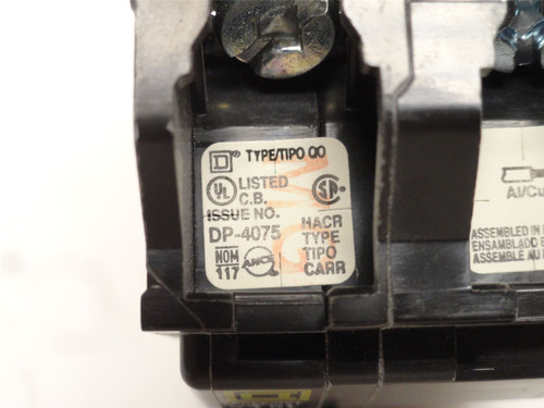 Square D QO220; Circuit Breaker; 20A; 2P; 120/240VAC