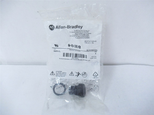 Allen-Bradley 800FP-F2; Momentary Push Button 22mm Black