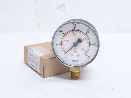 Wika 8990578; Dry Pressure Gauge; 0-60PSI; 2.5" Dial; 1/4NPT