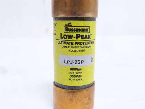 Bussmann LPJ-25P; Time Delay Fuse; 25A; 600VAC/300VDC