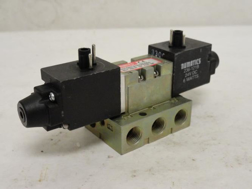 Numatics 031SS741E000061; Solenoid; 3-Pos; 150PSIG; 24VDC@6W