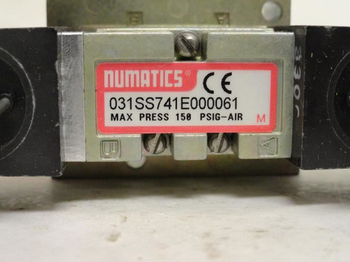 Numatics 031SS741E000061; Solenoid; 3-Pos; 150PSIG; 24VDC@6W