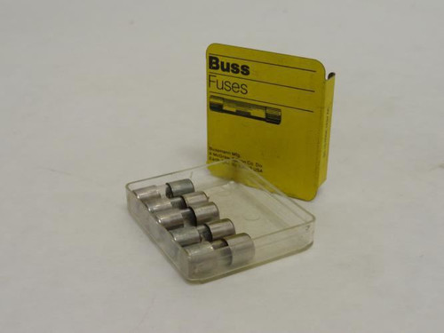 Bussmann AGA-1; Box-5; Fast Acting Glass Fuse 1A; 125VAC