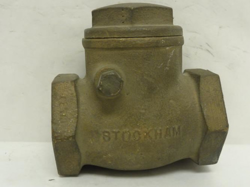 Stockham B-322T-1-1/2; Swing Check Valve; Bronze; 1-1/2" FNPT